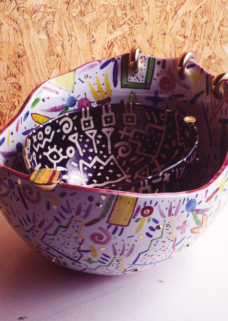 川口淳　色絵金彩　横浜