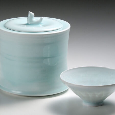 塚本満　快山窯　青白磁　白磁　青磁