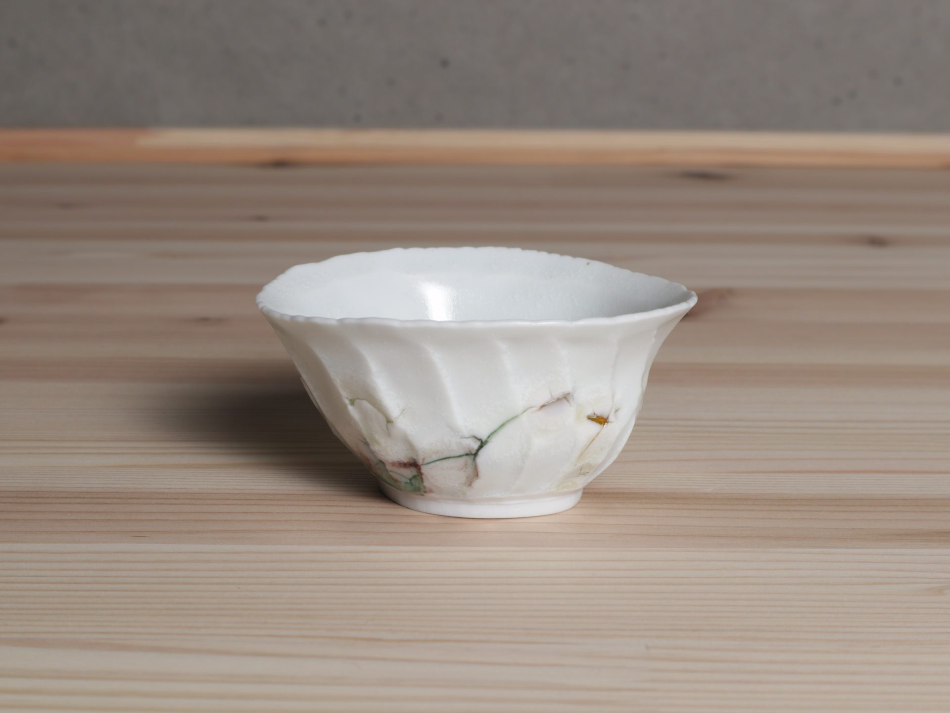 川端健太郎 美濃 白磁 玻璃 ガラス 盃 ぐい吞