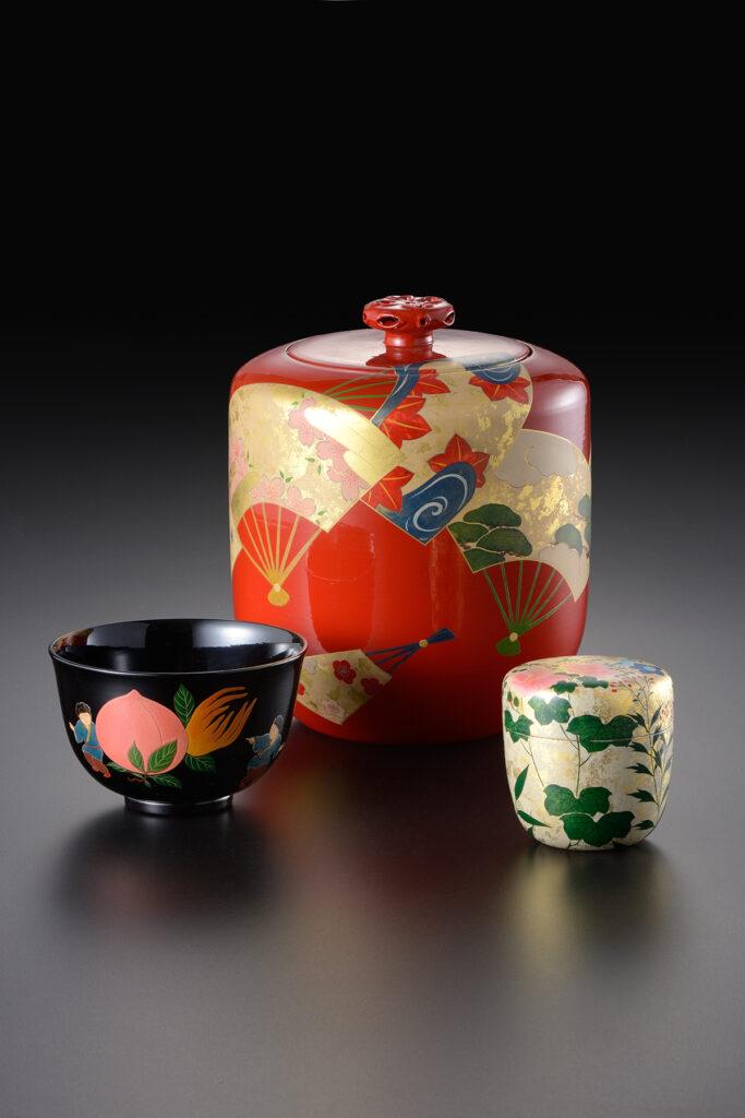 前端春斉 加賀 山中塗 蒔絵 漆器