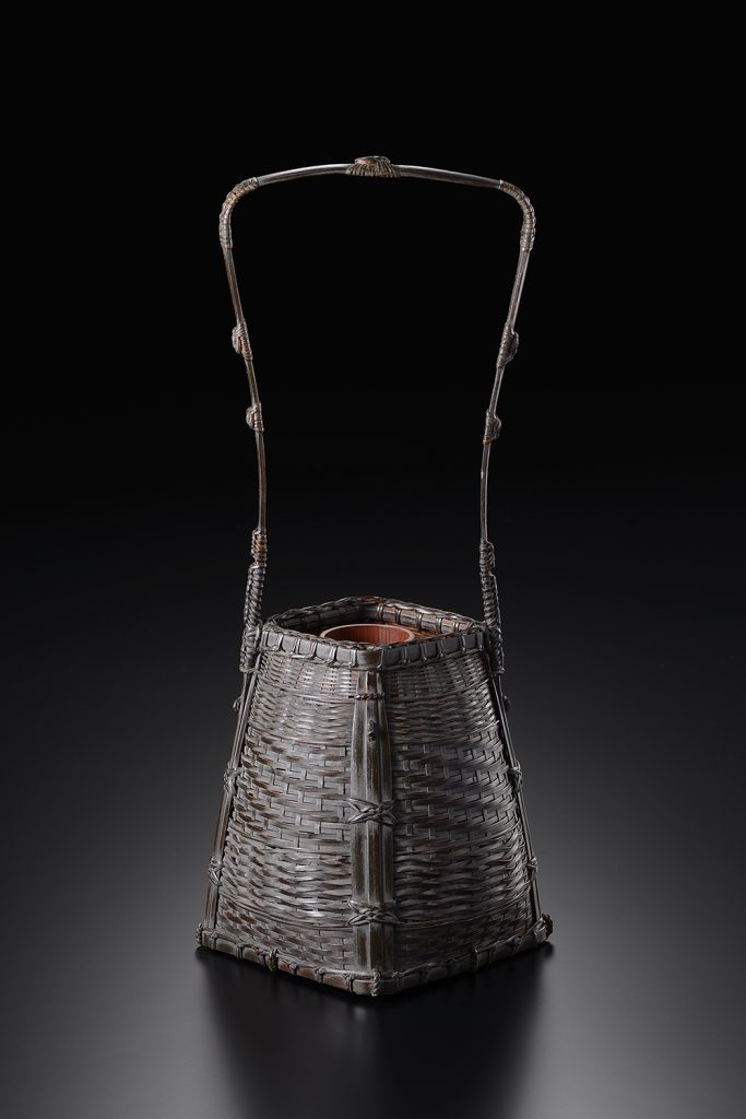 島田竹宝斎　京都　竹工　籠