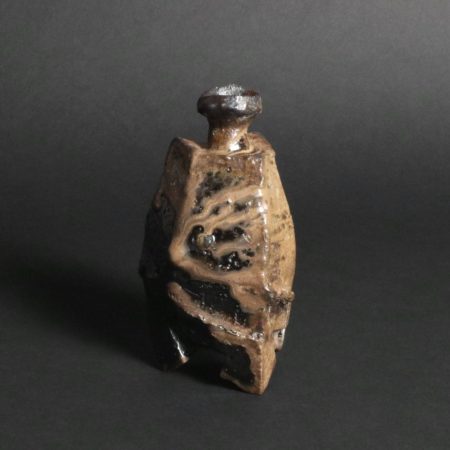 隠崎隆一　備前酔器　酒器　徳利　黒備前