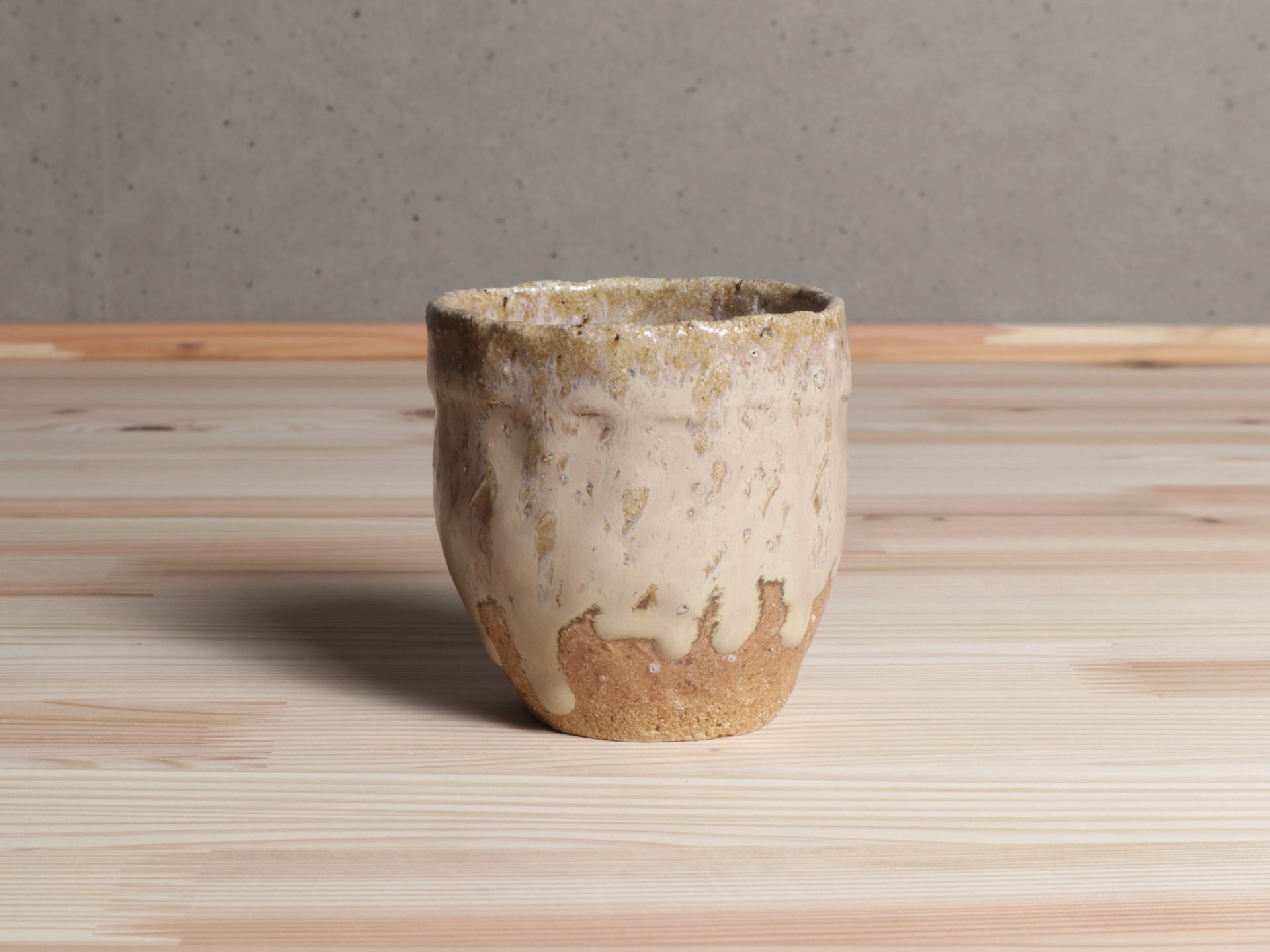 藤ノ木土平 唐津 斑唐津湯呑