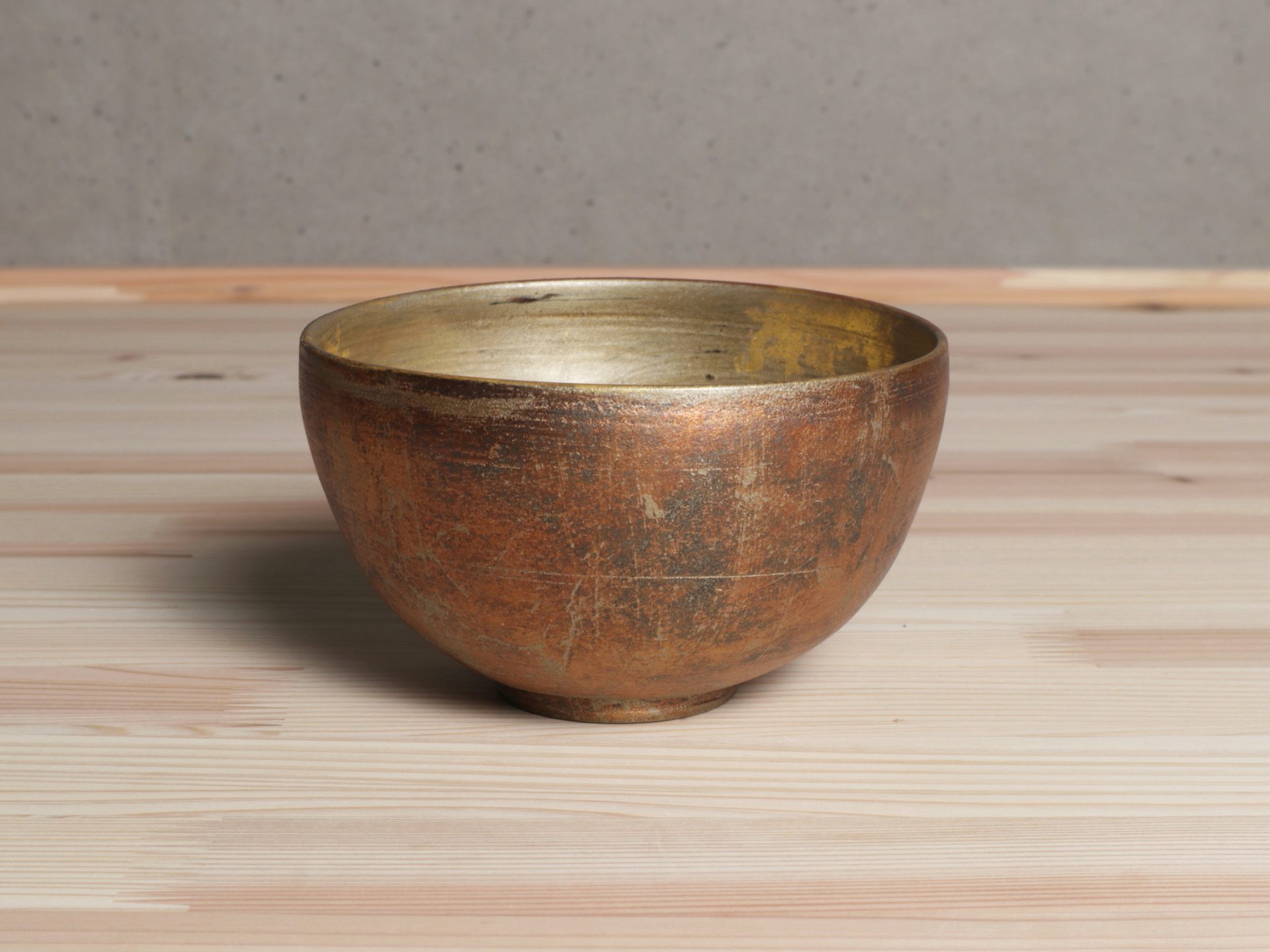 金銀彩陶漆茶碗 菱田賢治 漆