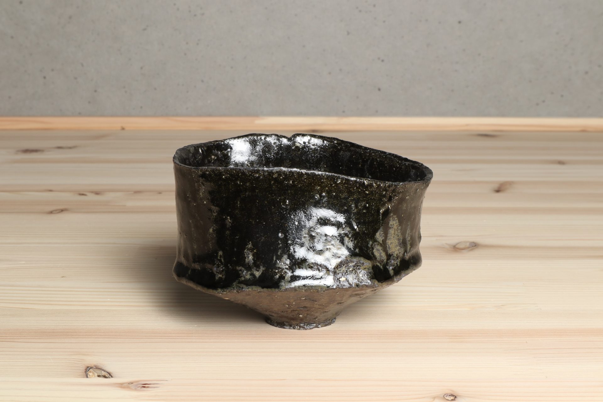 横山拓也　多治見　黒茶碗