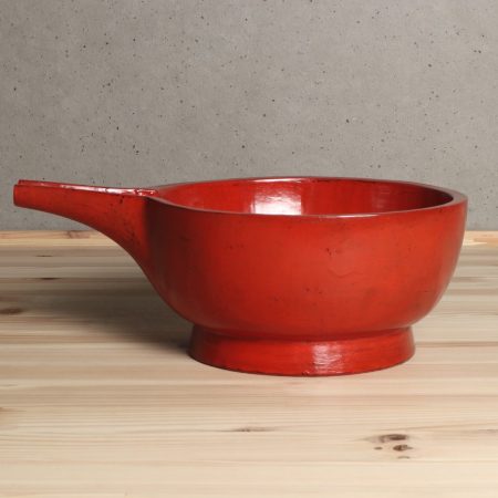 朱漆片口鉢　松崎融　木工　漆器　塗物　