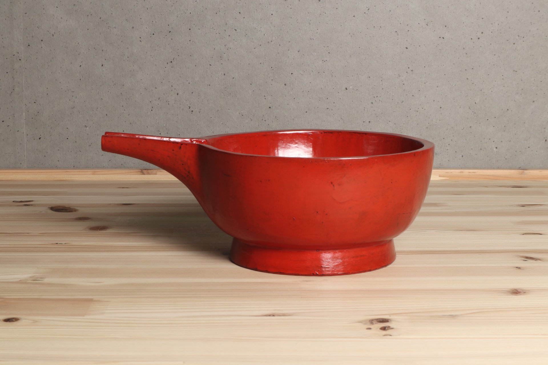 朱漆片口鉢 松崎融 木工 漆器 塗物