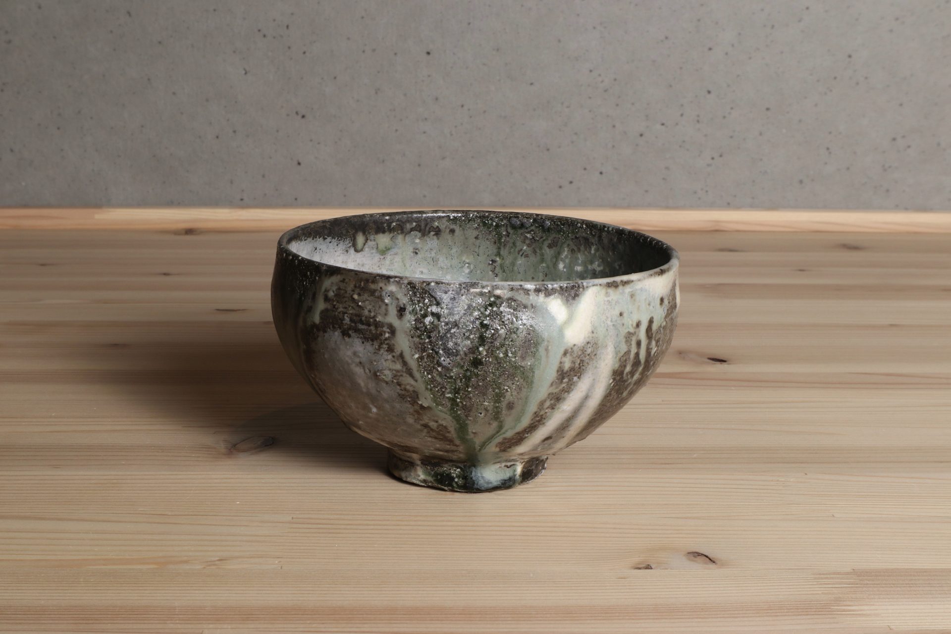 辻村唯 奈良 辻村史朗の長男 窯変粉引茶碗