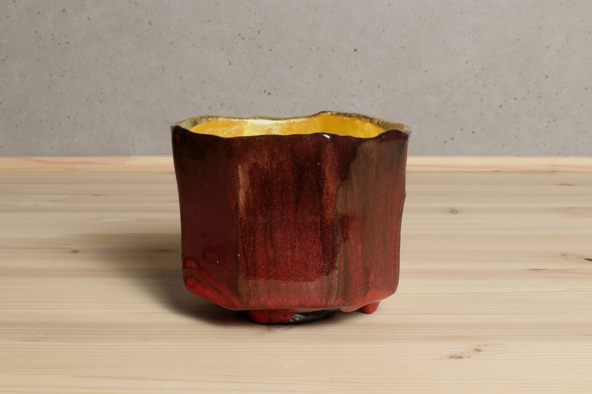 安食ひろ 塩釉茶碗 慈光 出雲 茶道具