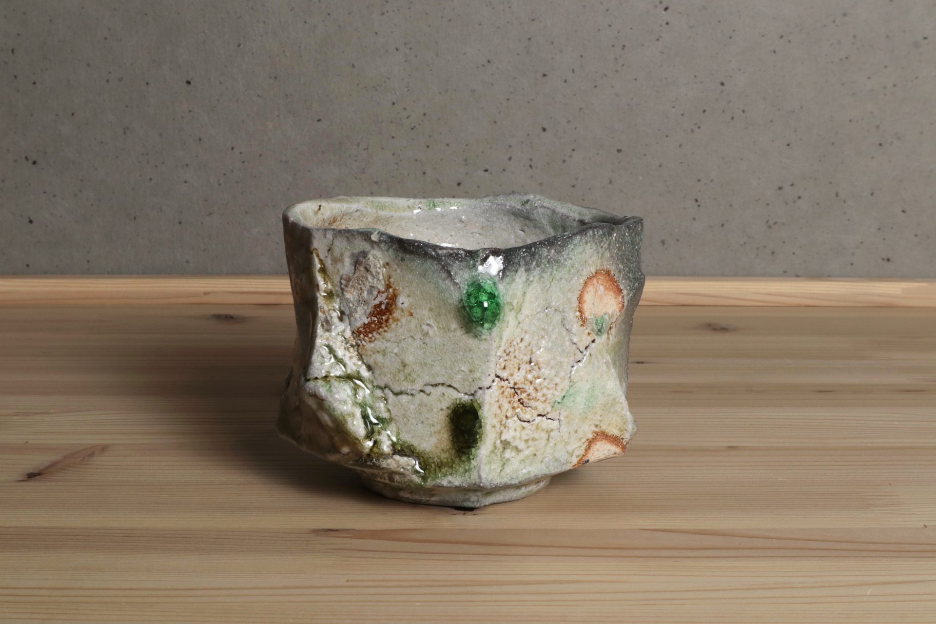 伊賀鎬茶碗　新学　伊賀　茶道具