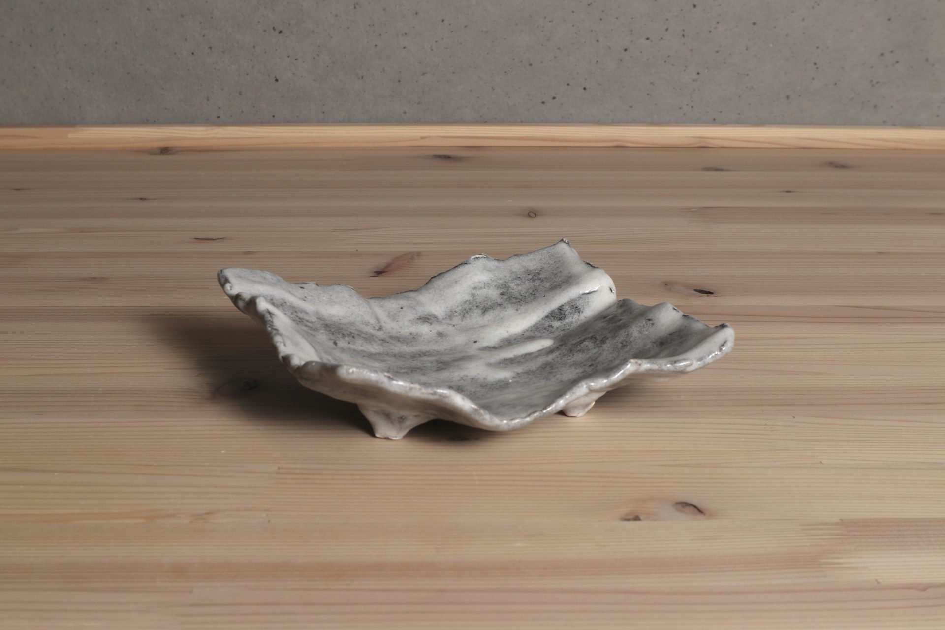 鼠志野紙皿 大前悟 淡路島 食器 器 うつわ