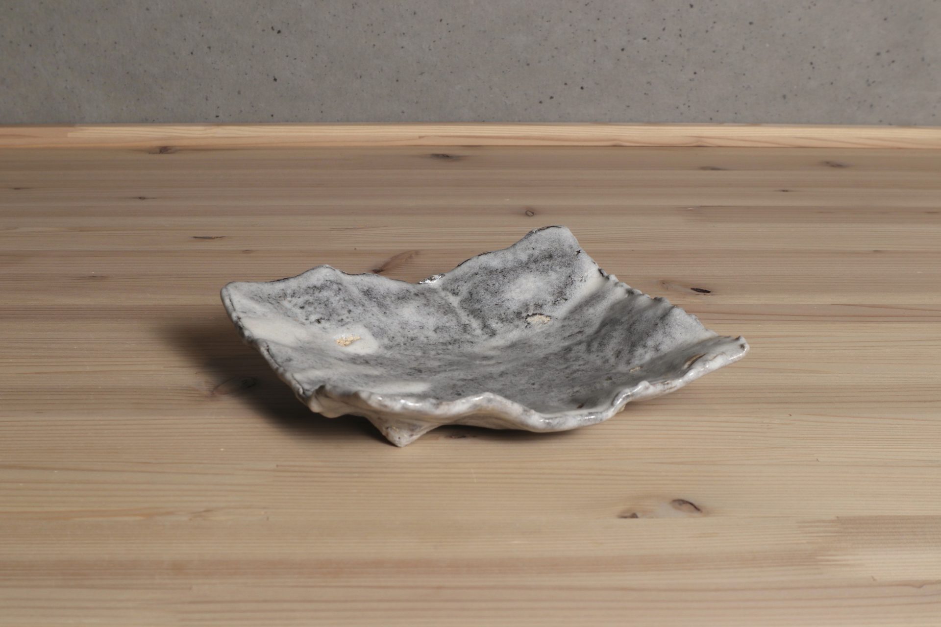 鼠志野紙皿　大前悟　淡路島　食器　器　うつわ