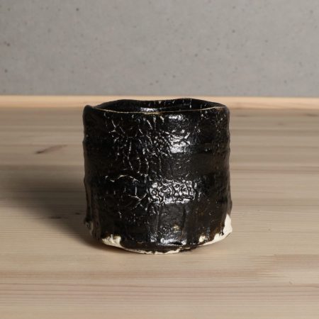 山田和　瀬戸黒ぐい吞　酒器　越前