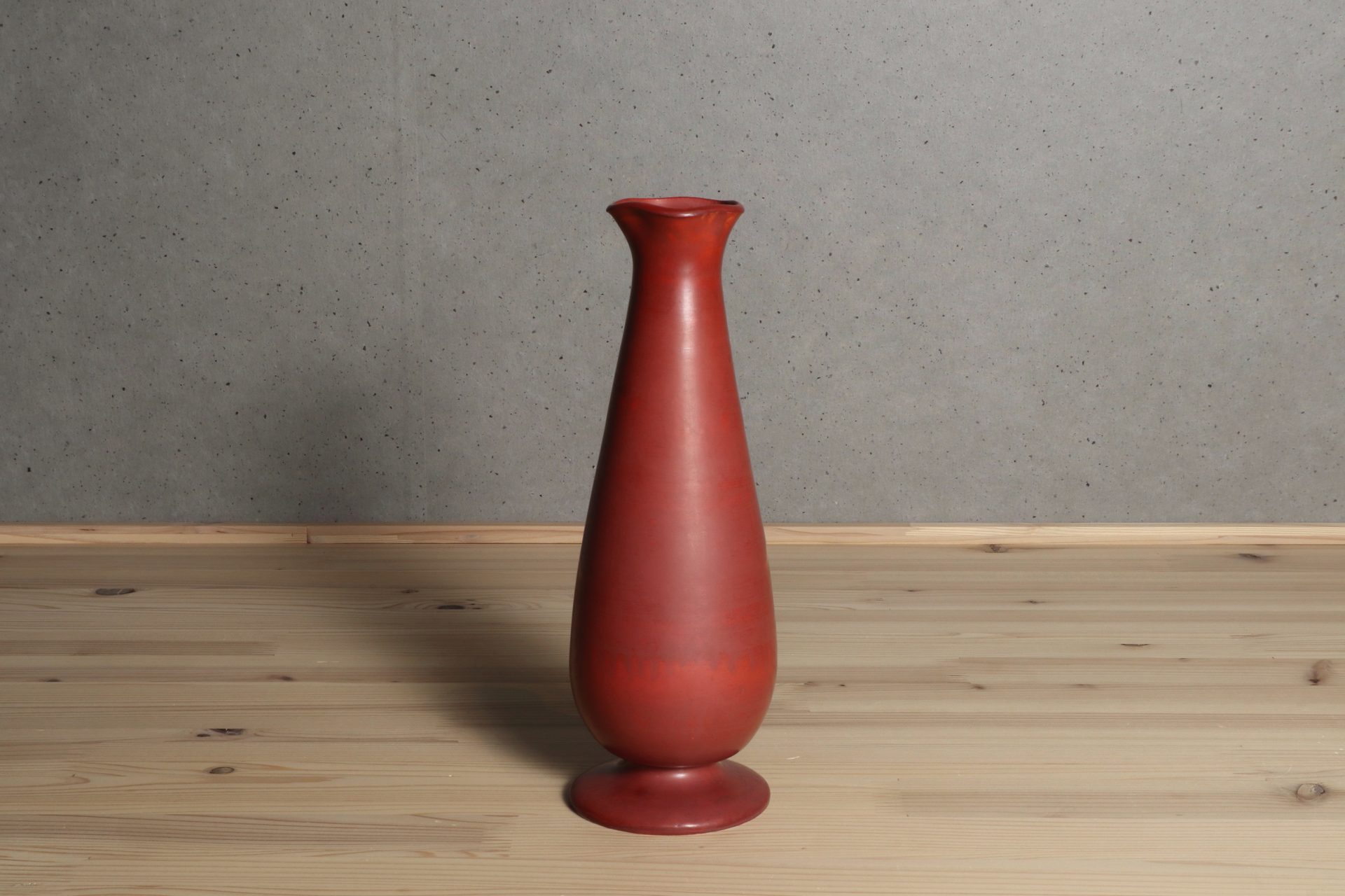 村田眞人 赤巻花入 京都 花器