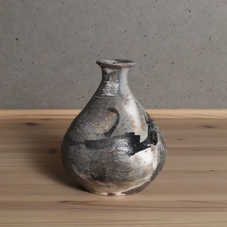 丸太宗彦　粉引唐津窯変徳利　酒器