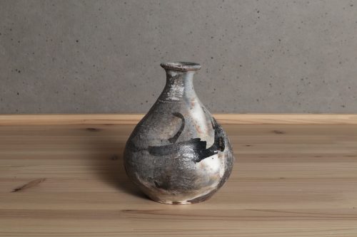 丸太宗彦 粉引唐津窯変徳利 酒器