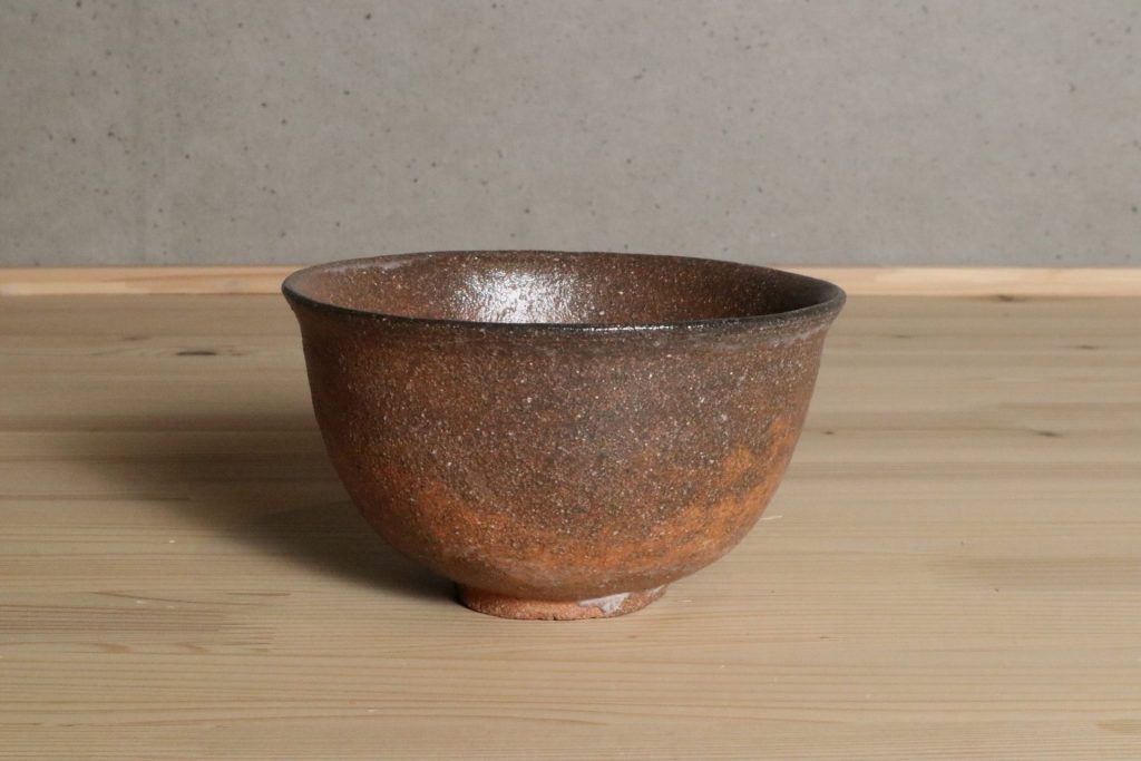 佐藤正一 赤楽茶盌 長次郎写し 柏崎