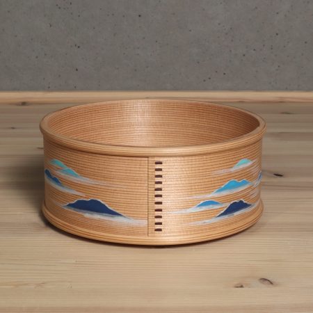 三代橋村萬象　京都　木具師　遠山絵建水