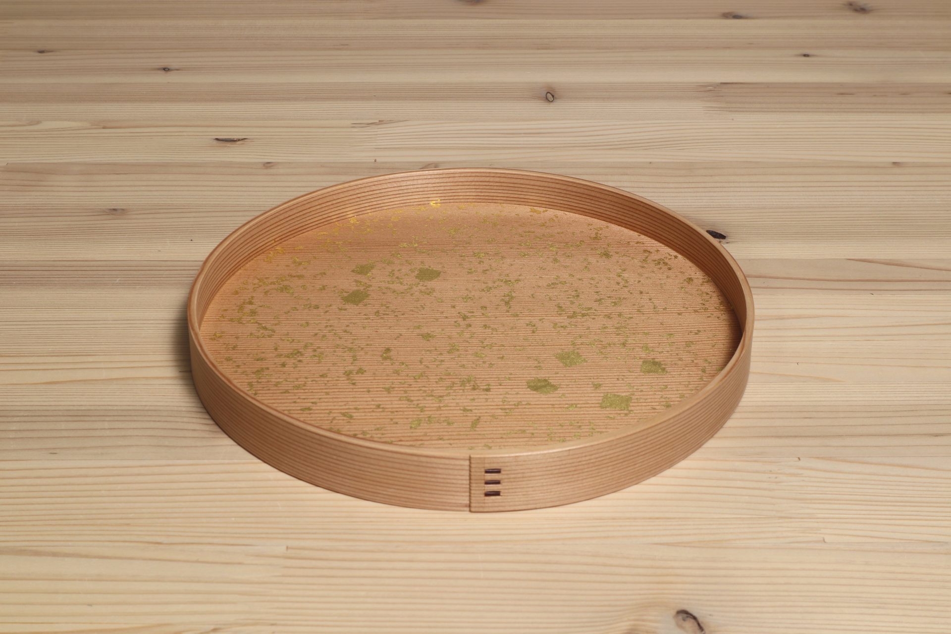 三代橋村萬象　京都　木具師　曲げ盆